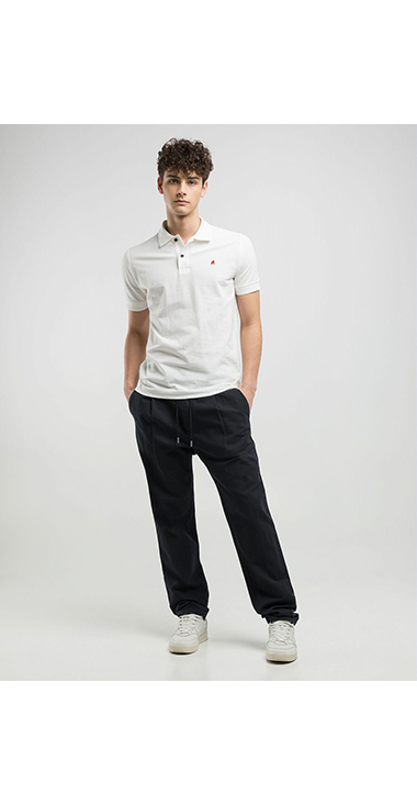 ガーメントダイ コットンピケ ポロシャツ